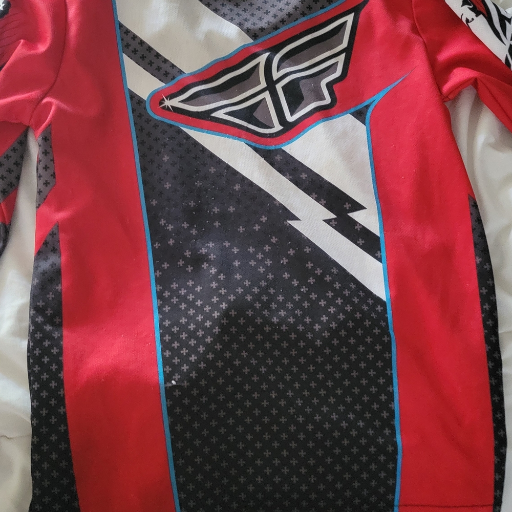 Red and Black Fly Racing Jersey